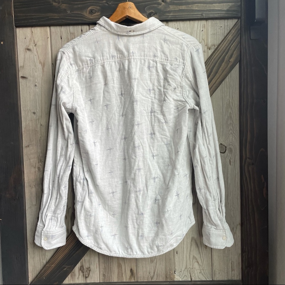 Vans Reversible Grey Patterned Button Down Size M… - image 6